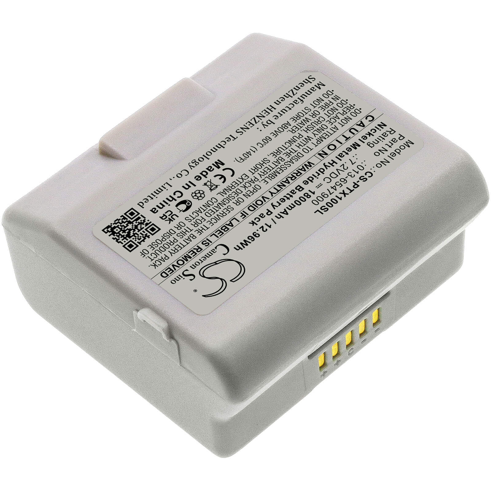 Ni-MH Battery fits Plextalk, Book Port Dt, Ptx1 7.2V, 1800mAh / 12.96Wh Cameron Sino Technology Limited