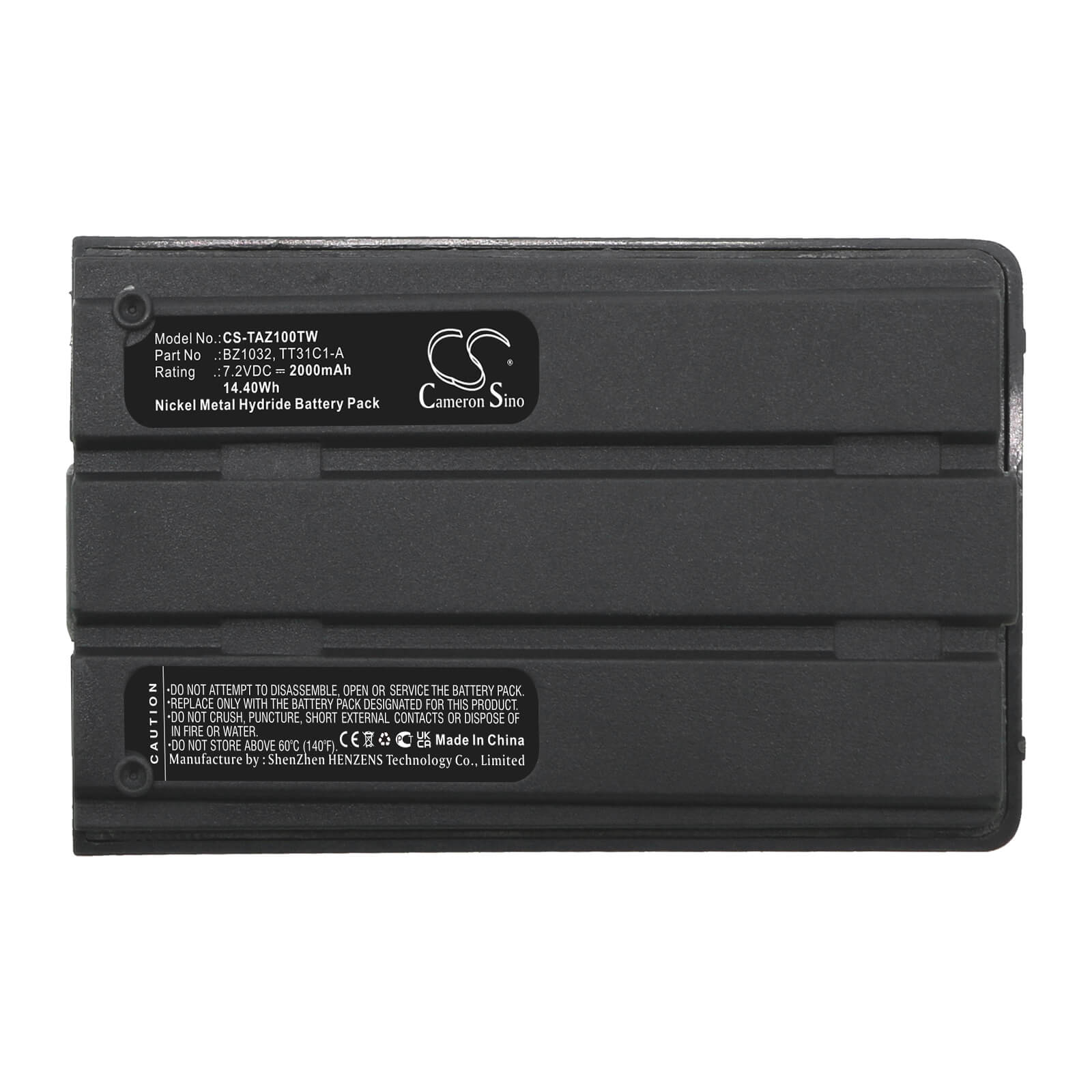 Ni-MH Battery fits Ma-com-ericsson, Bz1032 7.2V, 2000mAh / 14.40Wh Two-Way Radio Cameron Sino Technology Limited