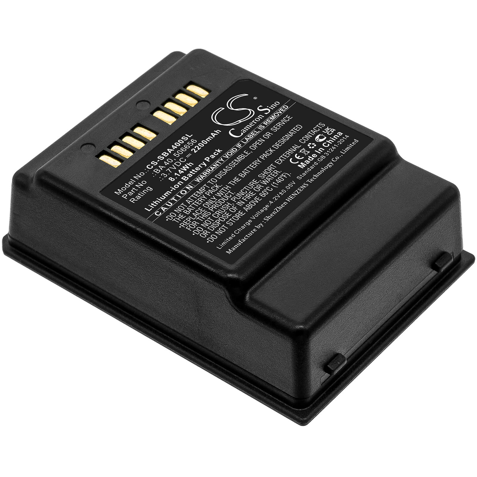 Li-ion Battery fits Sennheiser, Sl 133-s Dw, Sl 133-s Dw Tablestand 3.7V, 2200mAh / 8.14Wh Wireless Headset Cameron Sino Technology Limited