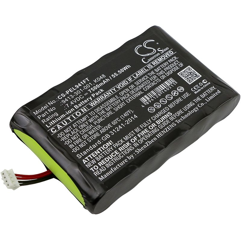 Li-ion Battery Fits Peli, 9410, 9410l, 7.4v, 7500mah Flashlight Cameron Sino Technology Limited