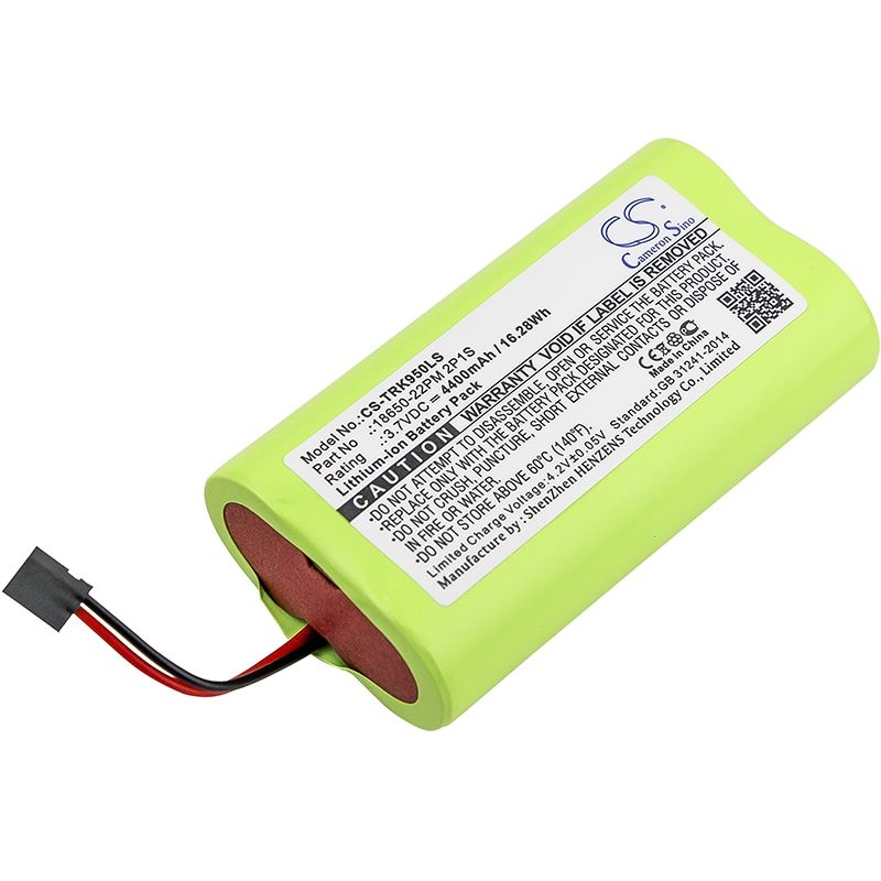 Li-ion Battery fits Trelock, Ls 950, Ls950, 3.7V, 4400mAh Bicycles Flashlights Cameron Sino Technology Limited