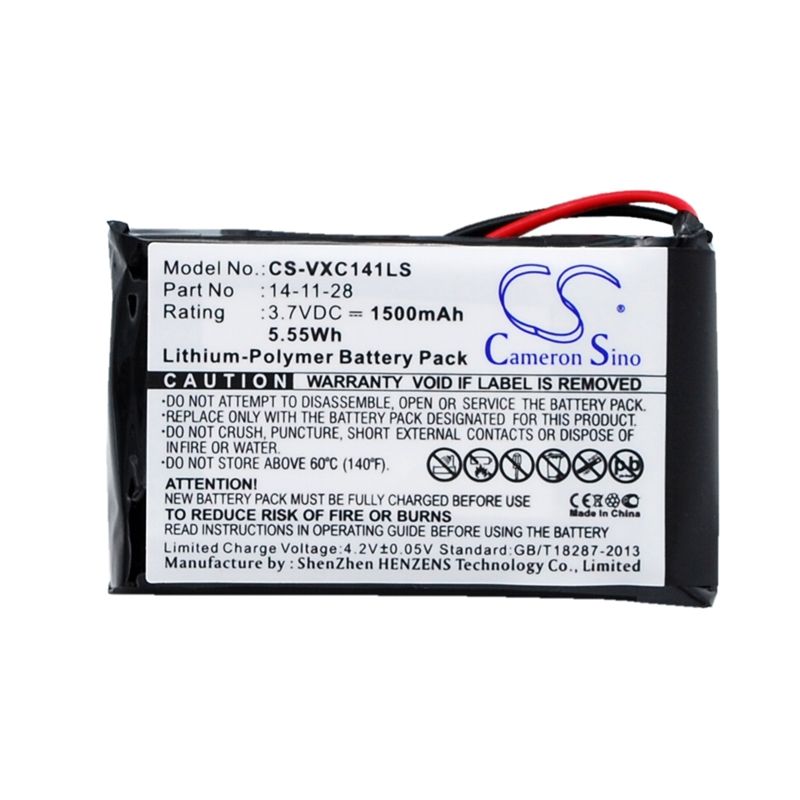 Li-Polymer Battery fits Vancouver, Vancouver/xc-141k, Vancouver 3.7V, 1500mAh Bicycles Flashlights Cameron Sino Technology Limited