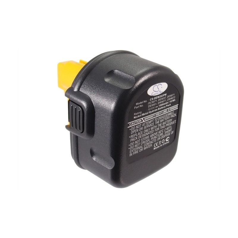 Ni-MH Battery fits Dewalt, 2802k, 2812b, 2812k 12.0V, 1500mAh Power Tools Cameron Sino Technology Limited