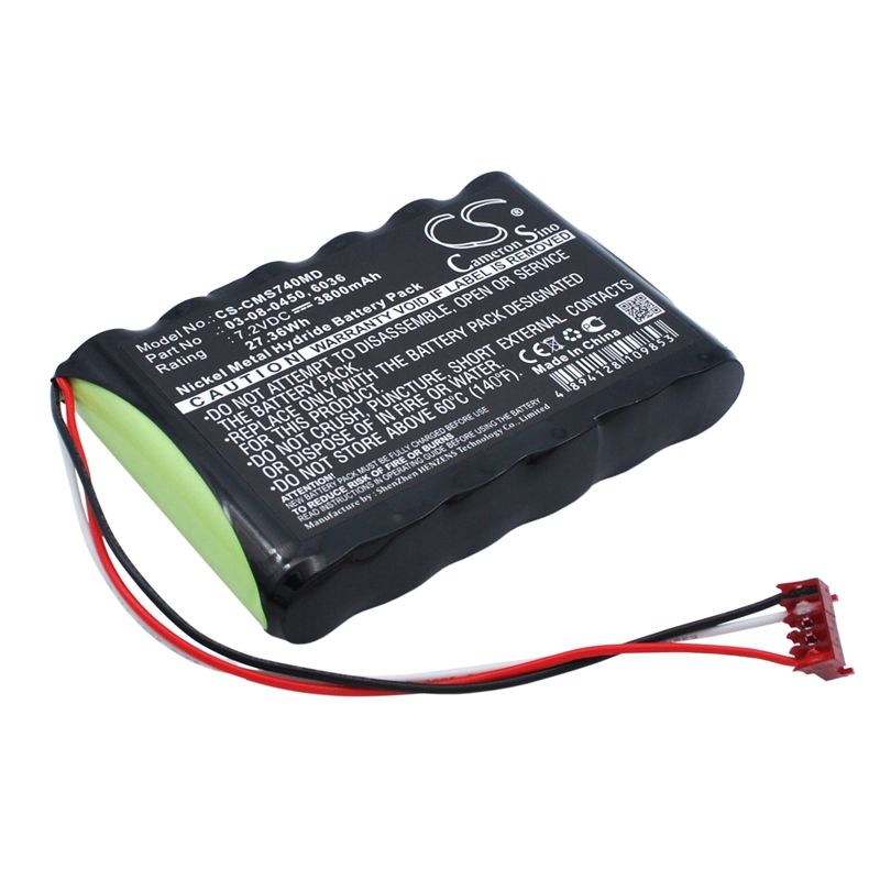 Ni-mh Battery Fits Cas Medical, 740 Vital Signs Monitor, 750 Vital Signs Monitor, 940x Monitor 7.2v, 3800mah Medical Cameron Sino Technology Limited