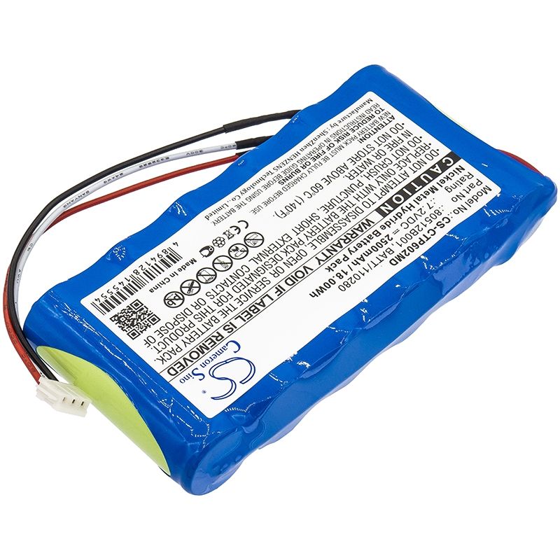 Ni-MH Battery fits Criticare, 507njc Bp, 602-14, Lt Plus 7.2V, 2500mAh Medical Cameron Sino Technology Limited
