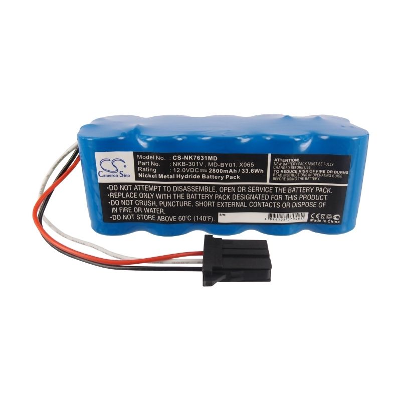 Ni-mh Battery Fits Nihon Kohden, Ecg-1350, Ecg-1350a, Ecg-1350c 12.0v, 2800mah Medical Cameron Sino Technology Limited