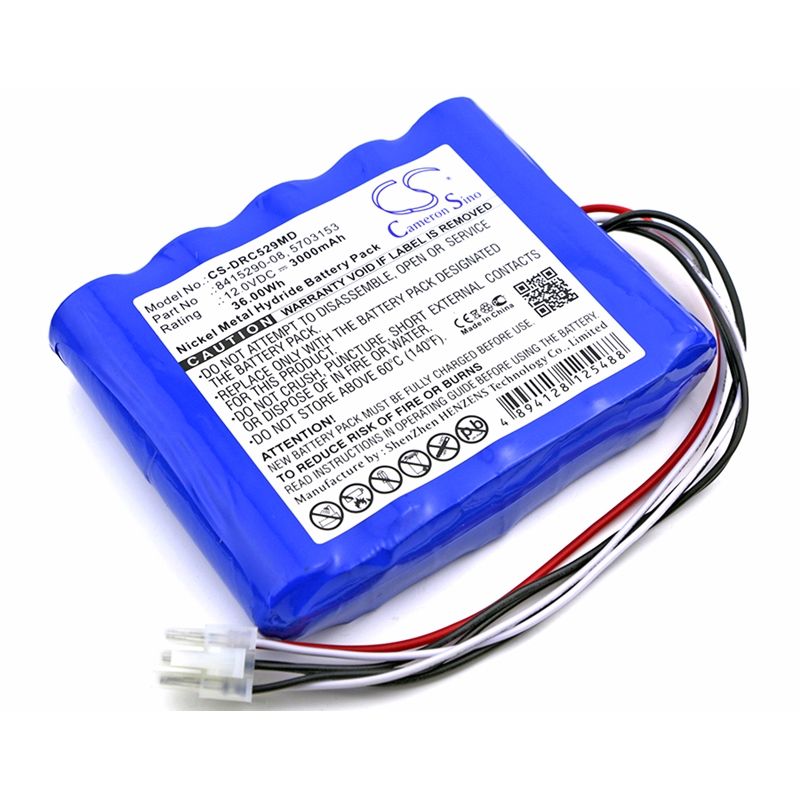 Ni-MH Battery fits Drager, Carina Niv Ventilator, Drager 12.0V, 3000mAh Medical Cameron Sino Technology Limited