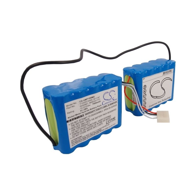Ni-MH Battery fits Criticon, Compact T, Pro 100, Pro 1000 Vsm 12.0V, 7600mAh Medical Cameron Sino Technology Limited