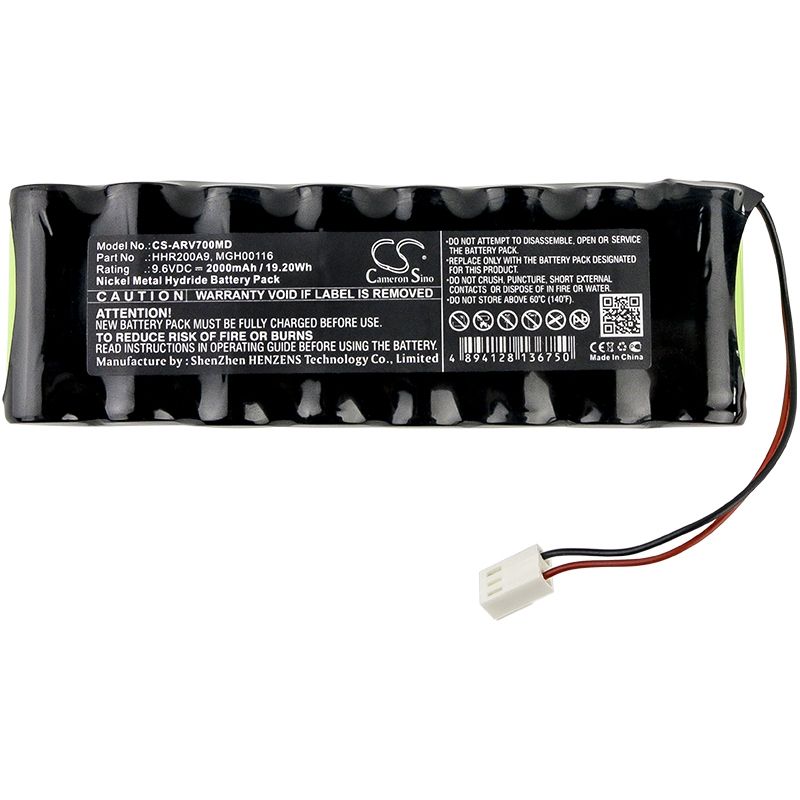 Ni-MH Battery fits Arcomed Ag, Sp6000 Syringe, Syramed Sp6000, Syramed Usp6000 9.6V, 2000mAh Medical Cameron Sino Technology Limited