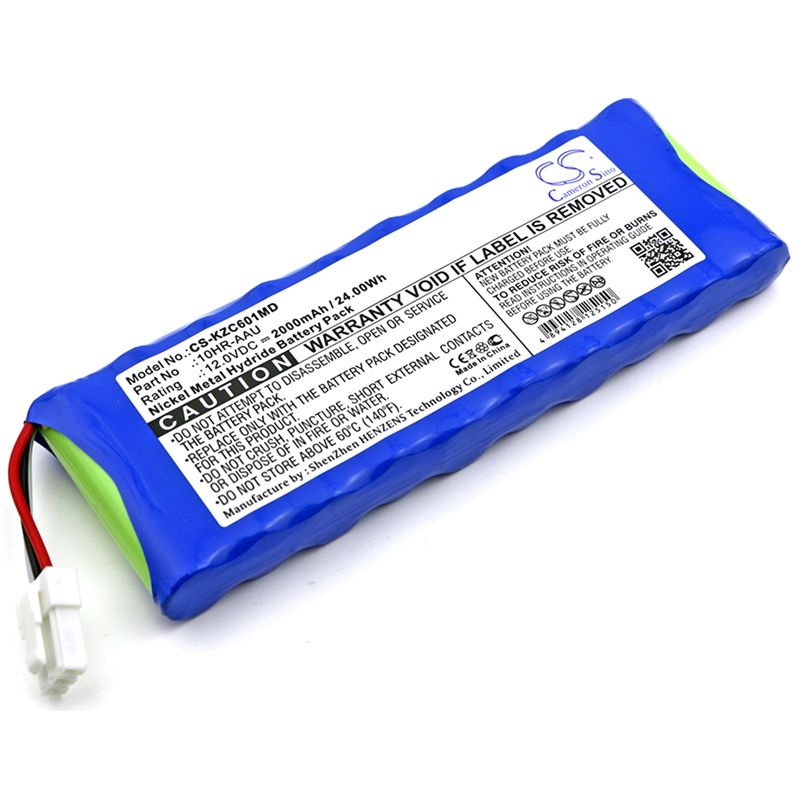 Ni-MH Battery fits Kenz Cardico, Cardico 601, Ecg-601, 12.0V, 2000mAh Medical Cameron Sino Technology Limited