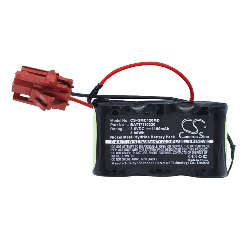 Ni-MH Battery fits Ge, Mac 12, Mac 15, Mac12 3.6V, 1100mAh Medical Cameron Sino Technology Limited