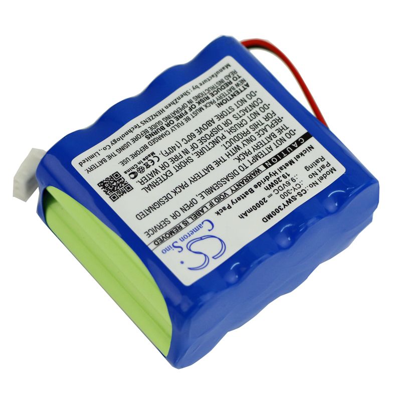 Ni-MH Battery fits Smiths, Cy-300 9.6V, 2000mAh Medical Cameron Sino Technology Limited