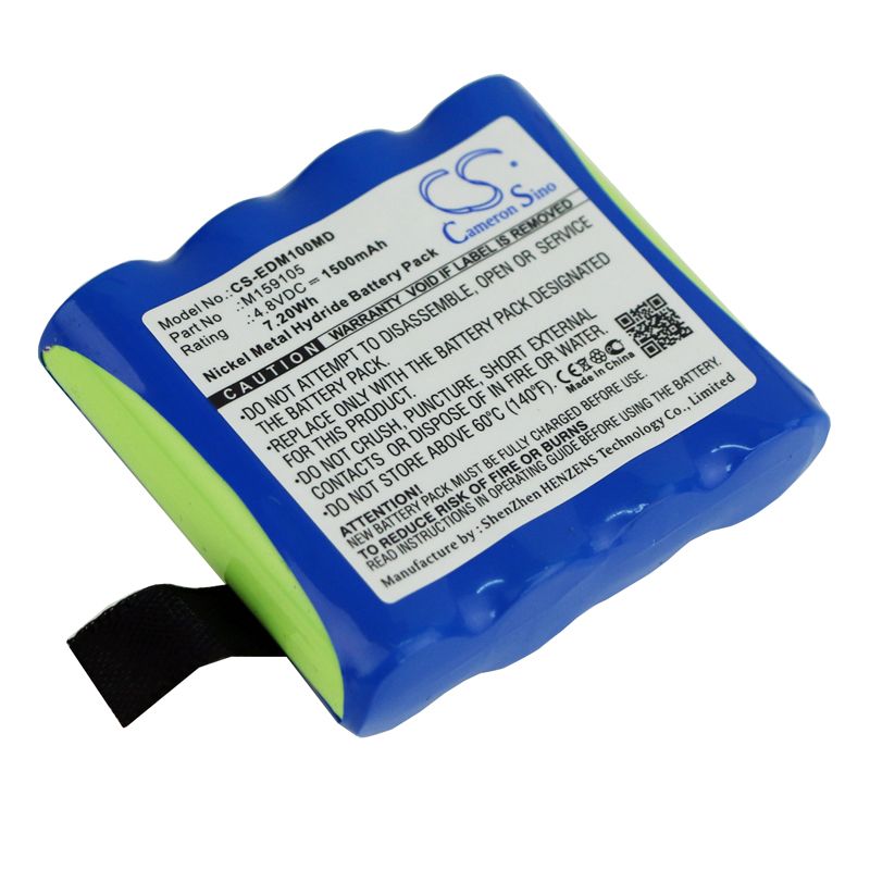 Ni-MH Battery fits Edan, Cs-01, H100, H100b 4.8V, 1500mAh Medical Cameron Sino Technology Limited