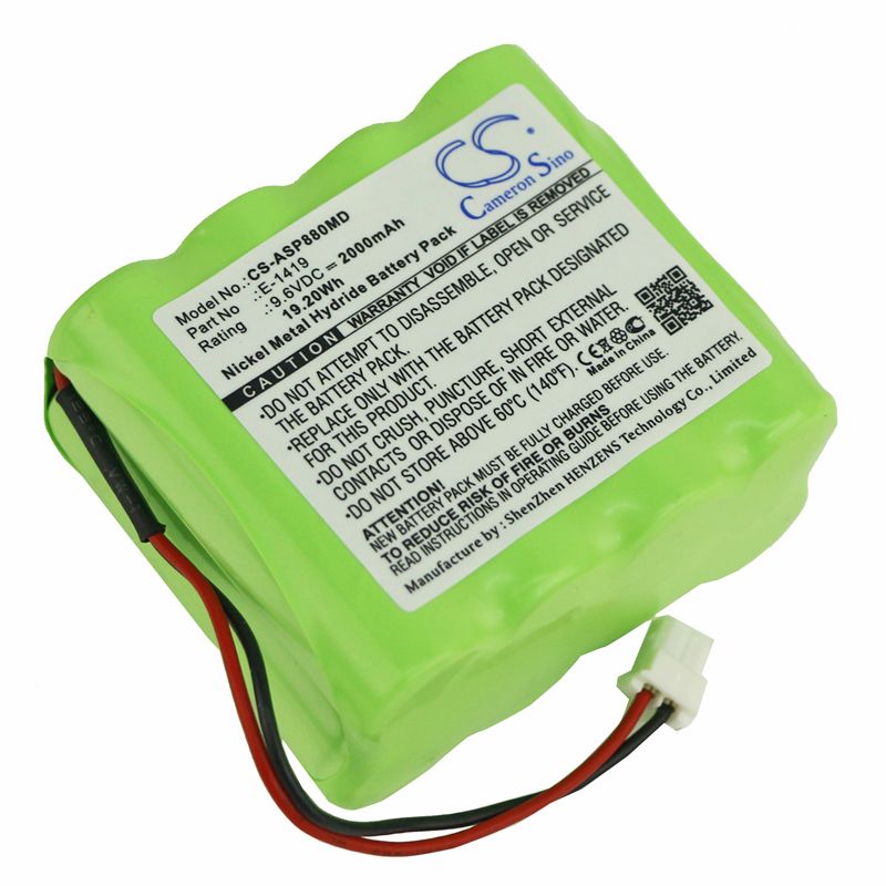 Ni-MH Battery fits Ampall, Sp-8800 Syringe Pump, Ampall 9.6V, 2000mAh Medical Cameron Sino Technology Limited