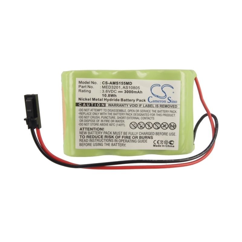 Ni-mh Battery Fits Alaris Medicalsystems, 1550 Med System 3 2860 Infusion Pump, 2860, 2863 3.6v, 3000mah Medical Cameron Sino Technology Limited