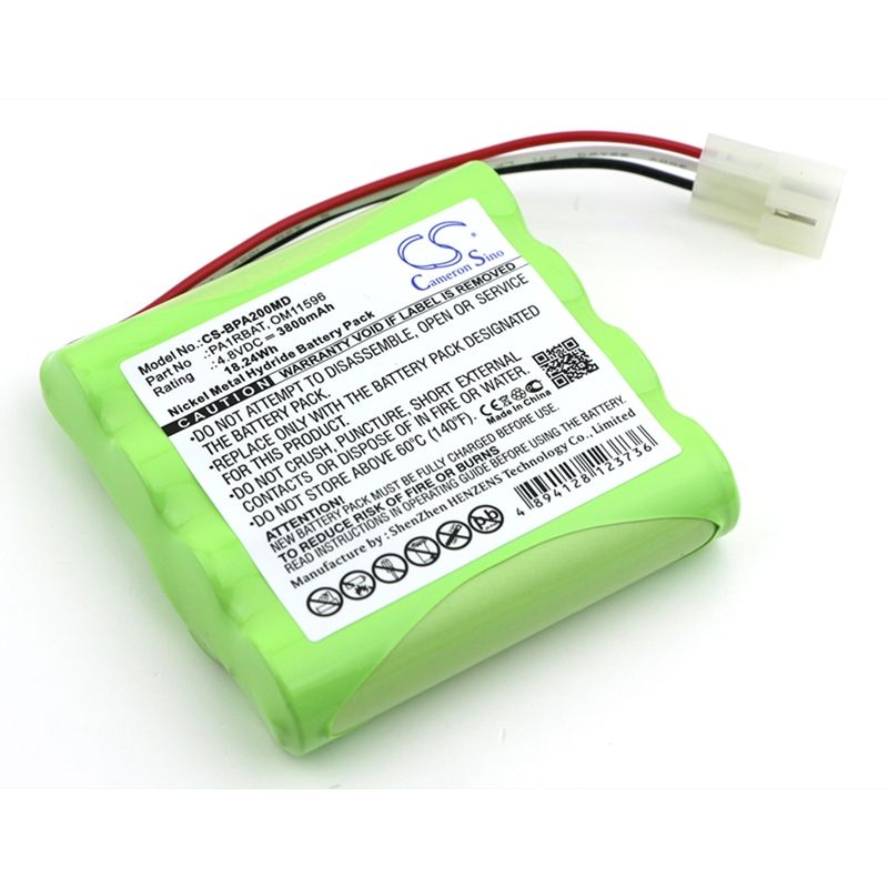 Ni-MH Battery fits Bullard, Pa20 Air Purifying System, Bullard 4.8V, 3800mAh Medical Cameron Sino Technology Limited