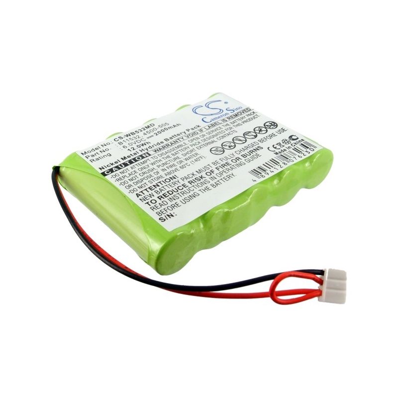 Ni-MH Battery fits Welch-allyn, Lxi Vital Signs Printer, Welch-allyn 6.0V, 2000mAh Medical Cameron Sino Technology Limited