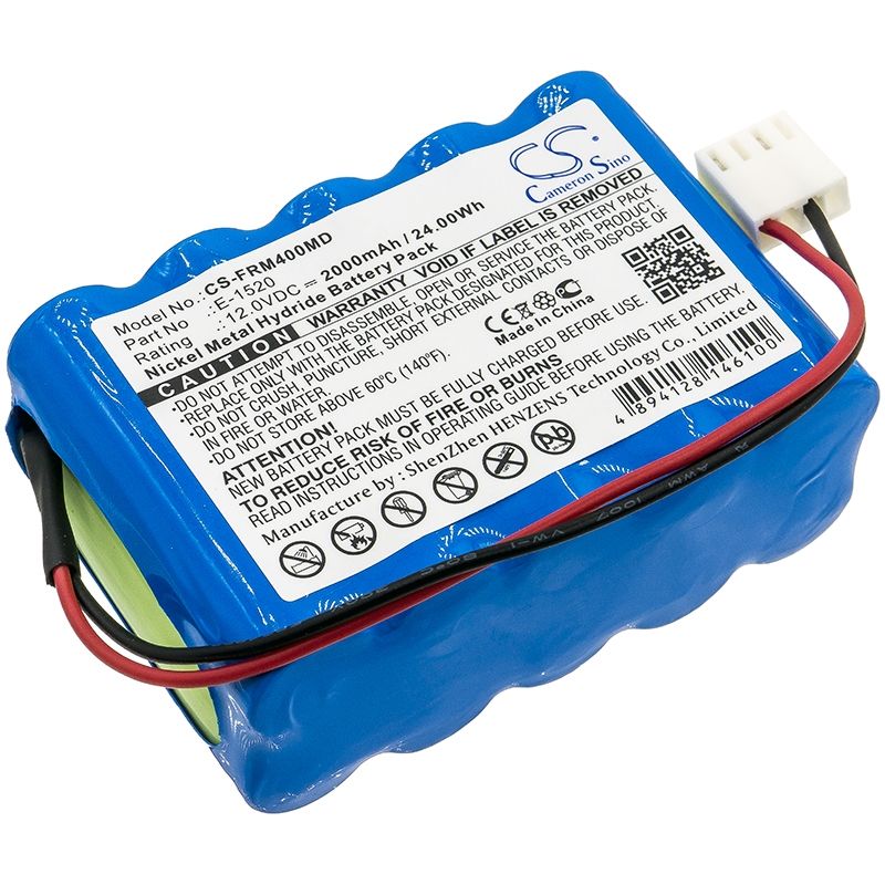 Ni-MH Battery fits Codan, Argus 707 V Volumetric Pump, Fresenius, Argus 400 12.0V, 2000mAh Medical Cameron Sino Technology Limited