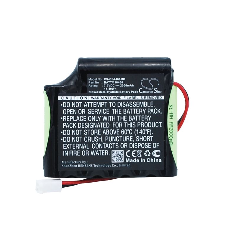 Ni-MH Battery fits Cefar, Myo 4 Max, Myo Reh Ab4, Rehab 4 7.2V, 2000mAh Medical Cameron Sino Technology Limited