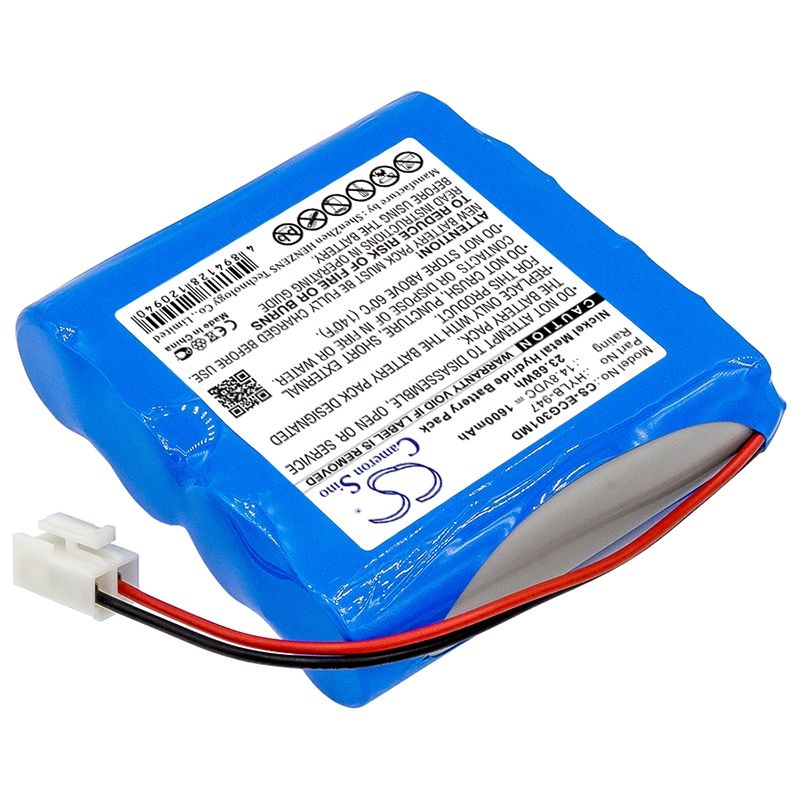 Ni-MH Battery fits Biocare, Ecg-3010, Ecg-3010 Digital 3-channel Ecg, 14.8V, 1600mAh Medical Cameron Sino Technology Limited
