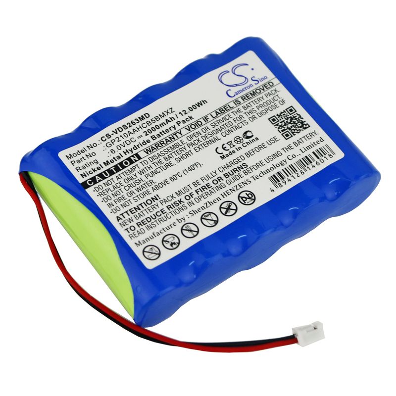 Ni-MH Battery fits Vdw, Silver, Silver Reciproc, Sr2634 6.0V, 2000mAh Medical Cameron Sino Technology Limited