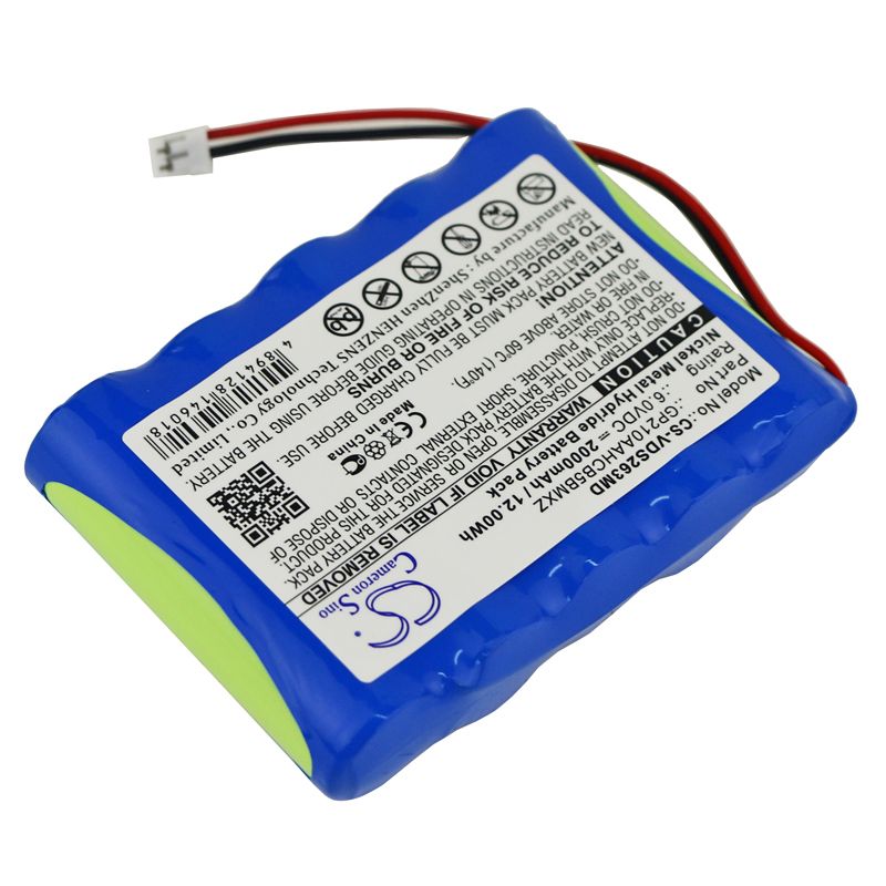 Ni-MH Battery fits Vdw, Silver, Silver Reciproc, Sr2634 6.0V, 2000mAh Medical Cameron Sino Technology Limited