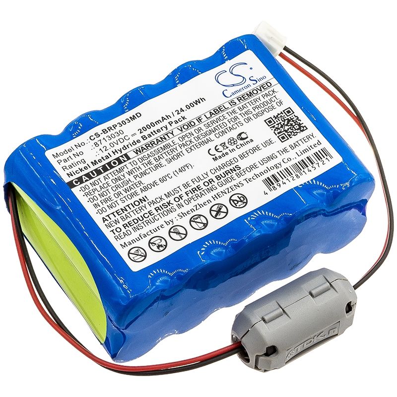 Ni-MH Battery fits Braun, Perfusor Space, Braun 12.0V, 2000mAh Medical Cameron Sino Technology Limited
