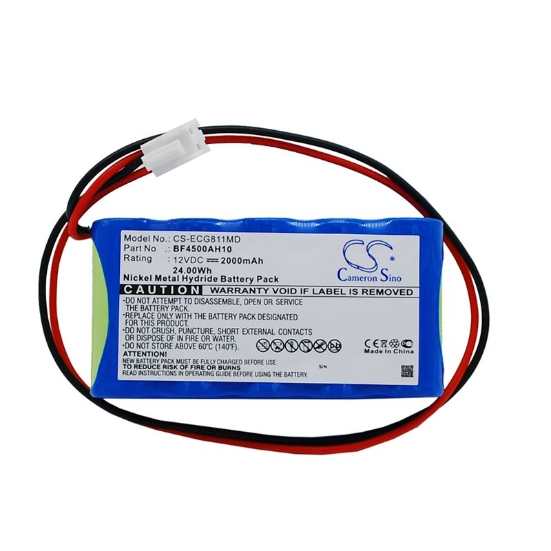 Ni-MH Battery fits Osen, Ecg-8110, Ecg-8110a, 12.0V, 2000mAh Medical Cameron Sino Technology Limited