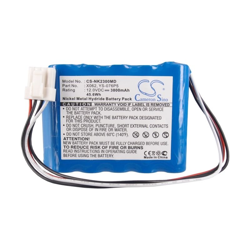 Ni-MH Battery fits Nihon Kohden, Bsm-2300, Bsm-2301, Bsm-2301a 12.0V, 3800mAh Medical Cameron Sino Technology Limited
