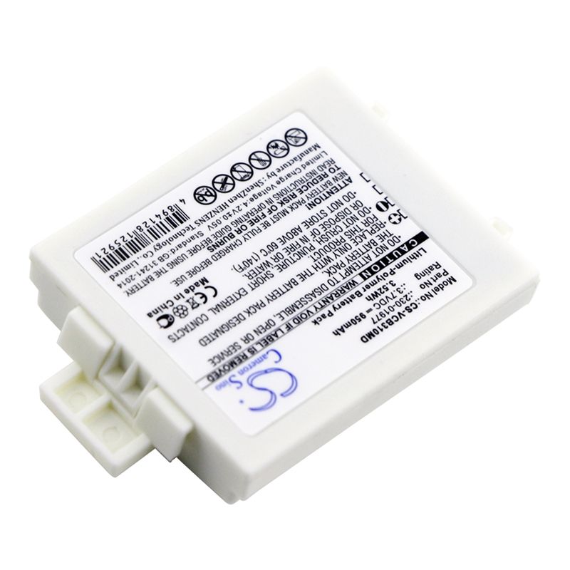 White 3.7V 950mAh Vocera, B3000e, B3000n, Communications Badge B3000 Replacement Battery Medical Cameron Sino Technology Limited