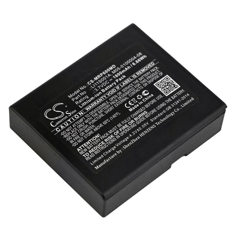 Li-ion Battery fits Mindray, Dpm2, Oxymetre Pouls Pm60, Pm60 3.7V, 1800mAh Medical Cameron Sino Technology Limited