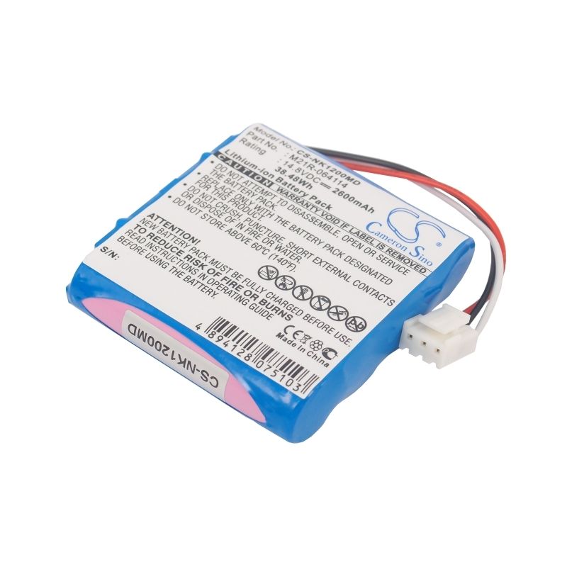 Li-ion Battery fits Nihon Kohden, Edan Se-1, Edan Se-100, Edan Se-12 Express 14.8V, 2600mAh Medical Cameron Sino Technology Limited