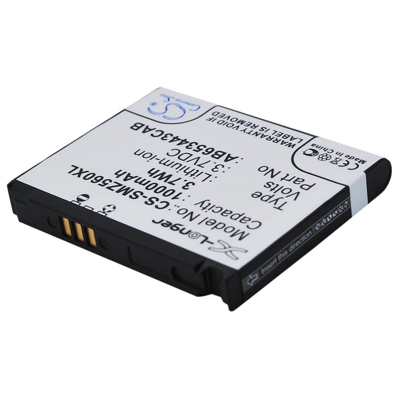 Li-ion Battery fits Samsung, Behold Sgh-t919, Behold T919, Eternity Ii 3.7V, 1000mAh Mobile & SmartPhone Cameron Sino Technology Limited