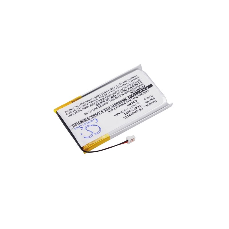 Li-Polymer Battery fits Sony, Nw-s603f, Nw-s703f, Nw-s705f 3.7V, 270mAh Media Player Cameron Sino Technology Limited