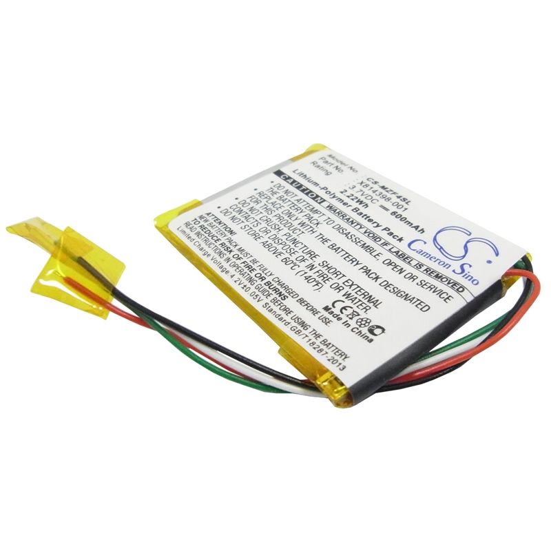 Li-polymer Battery Fits Microsoft, Zune 16gb, Zune 4g, Zune 8g 3.7v, 600mah Computer Cameron Sino Technology Limited