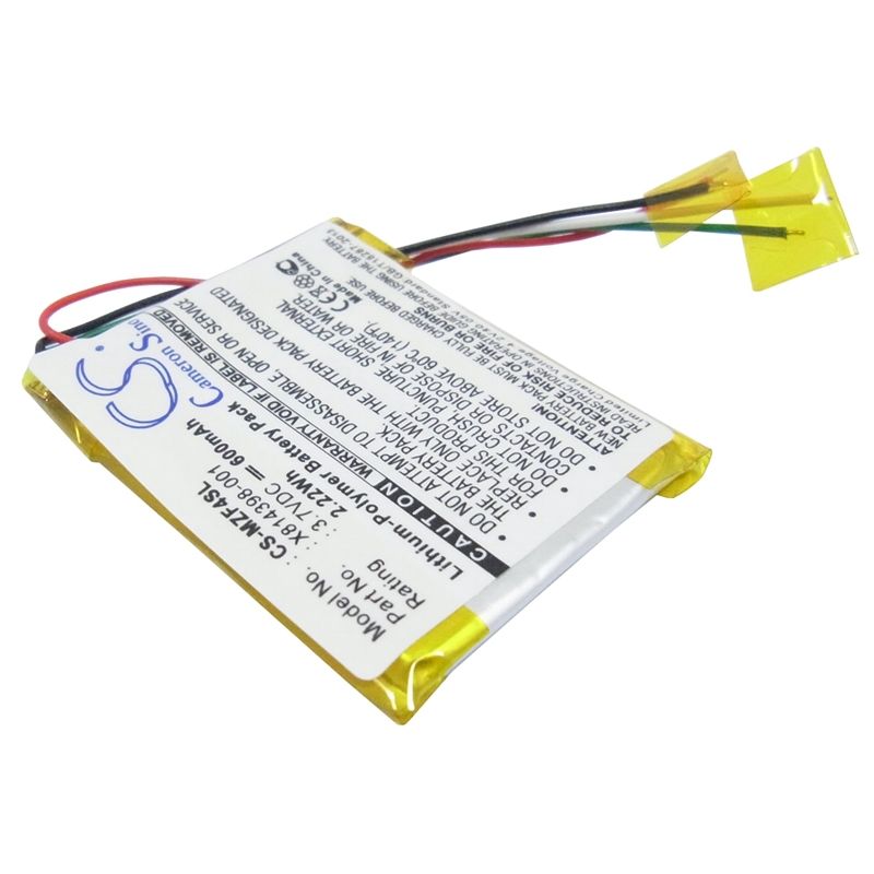 Li-polymer Battery Fits Microsoft, Zune 16gb, Zune 4g, Zune 8g 3.7v, 600mah Computer Cameron Sino Technology Limited