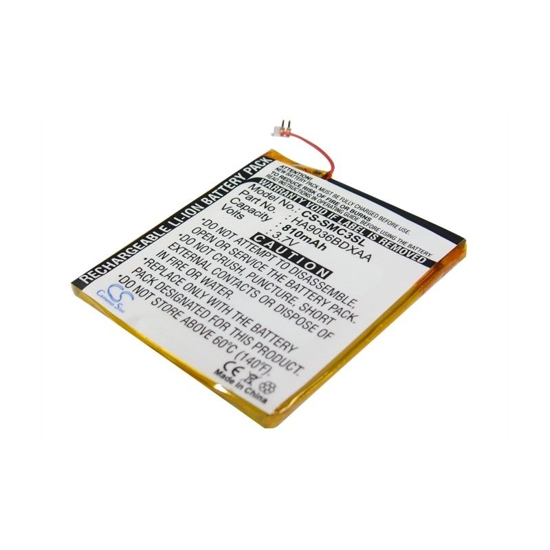 Li-Polymer Battery fits Samsung, Yp-cp3, Yp-cp3ab/xsh (4g), Yp-cp3ab/xsh (8g) 3.7V, 810mAh Media Player Cameron Sino Technology Limited