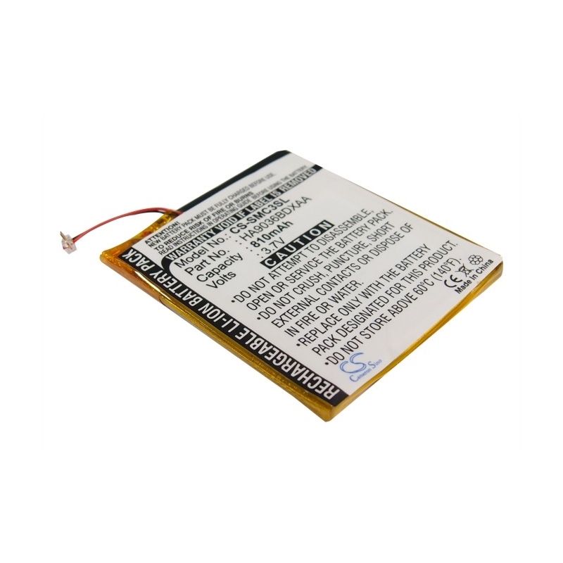Li-Polymer Battery fits Samsung, Yp-cp3, Yp-cp3ab/xsh (4g), Yp-cp3ab/xsh (8g) 3.7V, 810mAh Media Player Cameron Sino Technology Limited