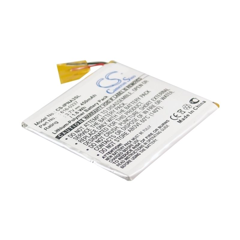 Li-polymer Battery Fits Apple, Ipod Nano 3rd 4gb, Ipod Nano 3rd 8gb, Ipod Nano G3 4gb 3.7v, 450mah Media Player Cameron Sino Technology Limited