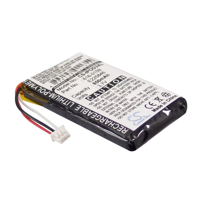 Li-polymer Battery Fits Apple, Ipod 10gb M8976ll/a, Ipod 15gb M9460ll/a, Ipod 20gb M9244ll/a 3.7v, 850mah Media Player Cameron Sino Technology Limited