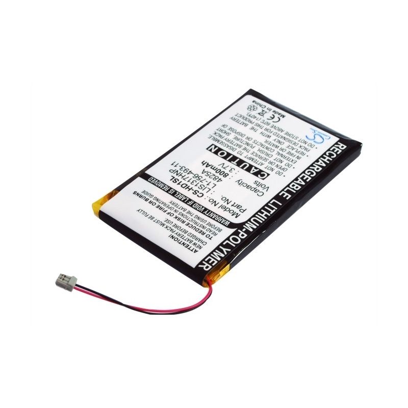 Li-Polymer Battery fits Sony, Nw-hd1 Mp3 Player, Sony 3.7V, 800mAh Media Player Cameron Sino Technology Limited