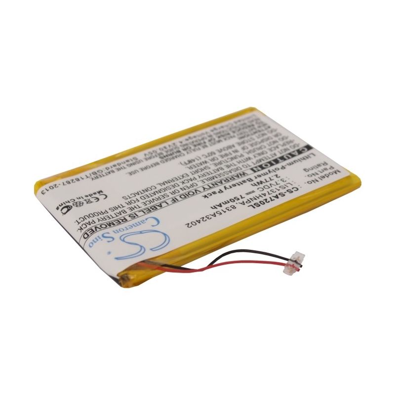 Li-polymer Battery Fits Sony, Nwz-820, Nwz-a720, Nwz-a726 3.7v, 750mah Media Player Cameron Sino Technology Limited
