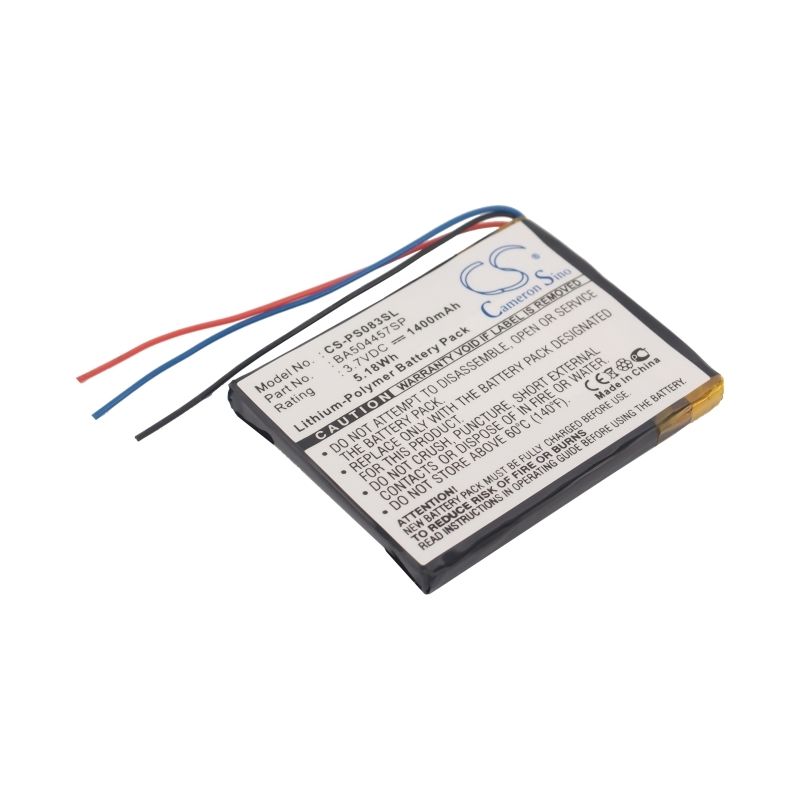 Li-Polymer Battery fits Philips, Gogear Muse, Sa2mus16s/02, Sa3mus08s/37 3.7V, 1400mAh Media Player Cameron Sino Technology Limited