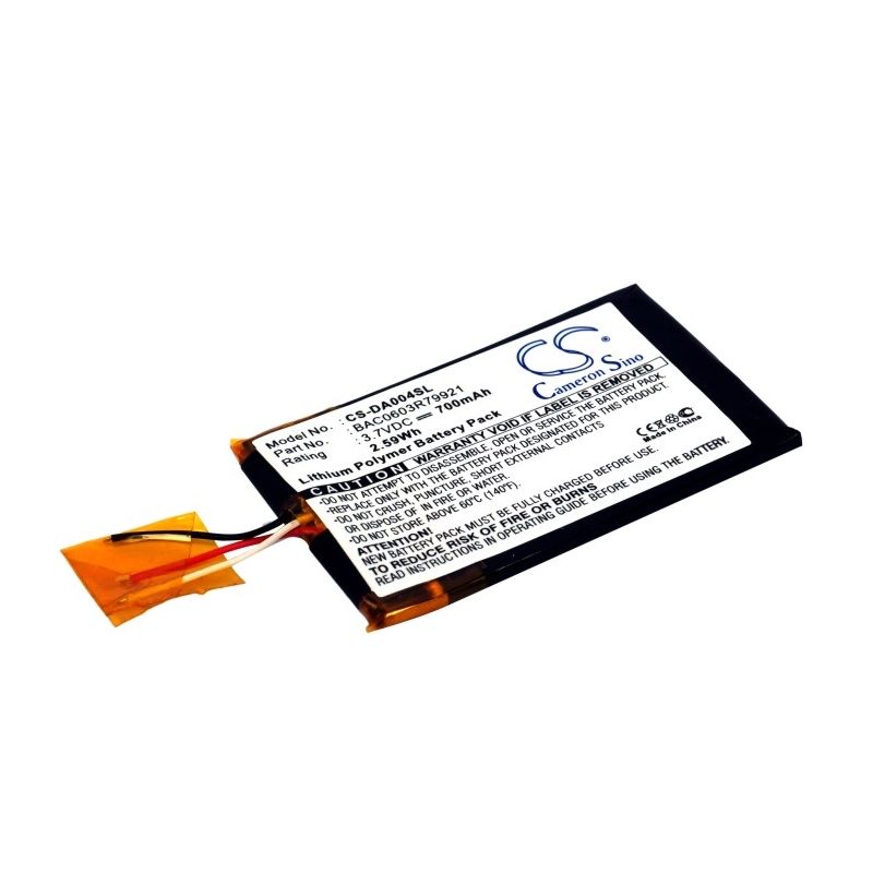 Li-Polymer Battery fits Creative, Zen Wav, Creative 3.7V, 700mAh Media Player Cameron Sino Technology Limited