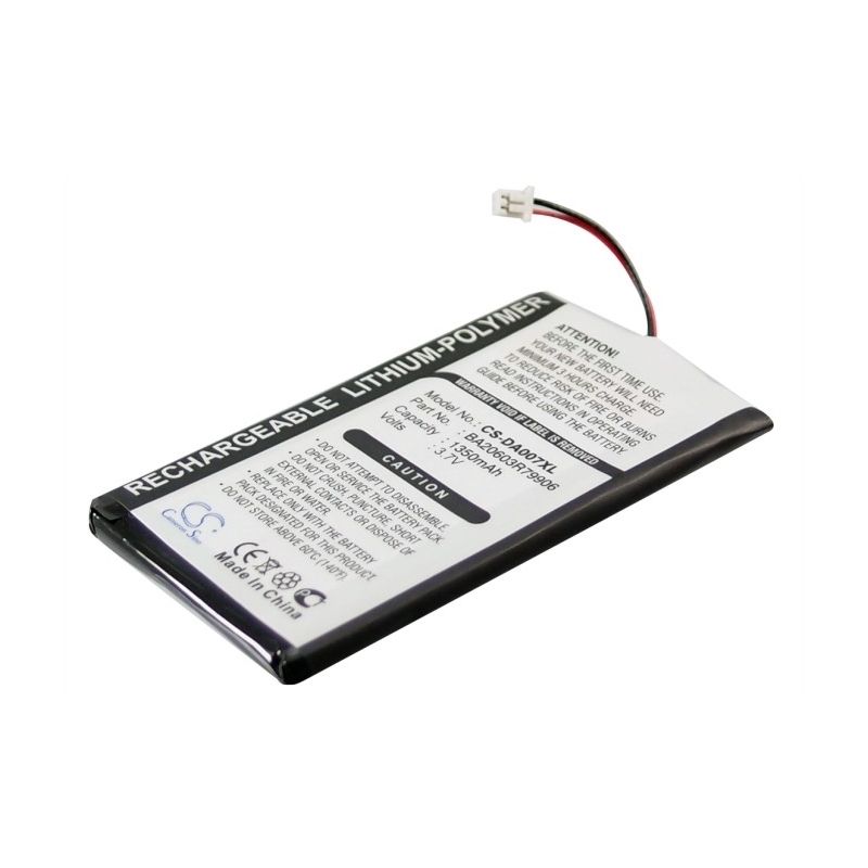 Li-Polymer Battery fits Creative, Zen Neeon, Zen Neeon 2, Zen Neeon Dap-md0005 3.7V, 1350mAh Media Player Cameron Sino Technology Limited