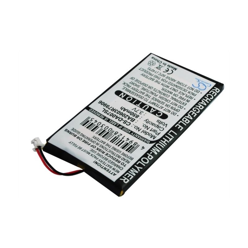Li-Polymer Battery fits Creative, Zen Neeon, Zen Neeon 2, Zen Neeon Dap-md0005 3.7V, 850mAh Media Player Cameron Sino Technology Limited