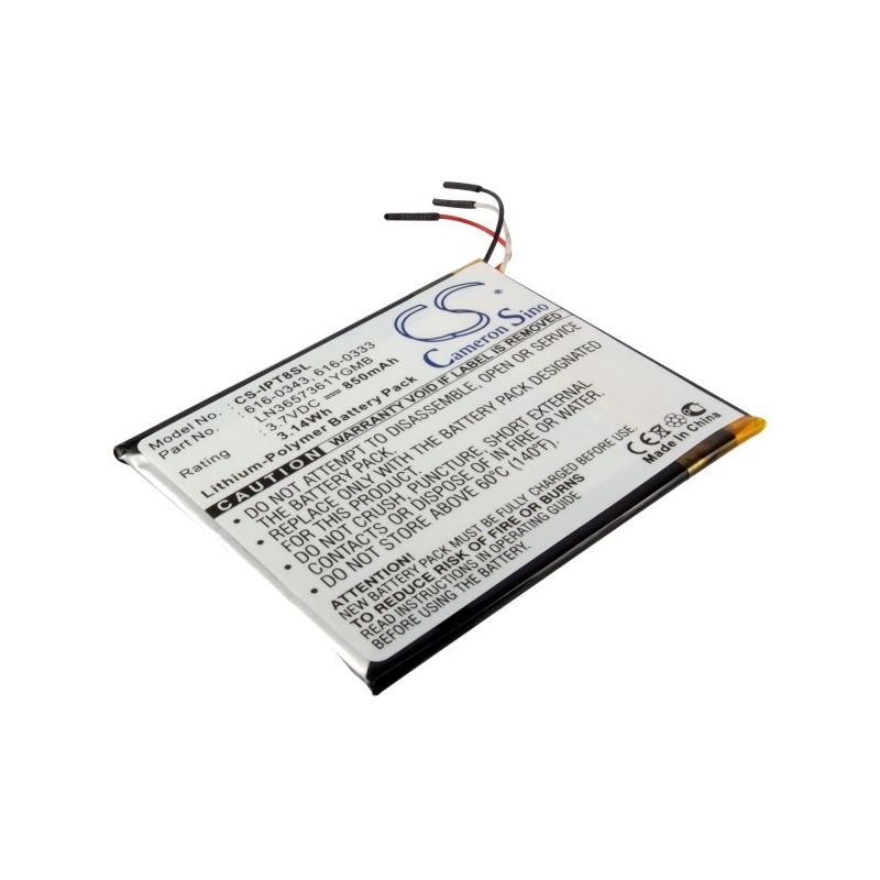 Li-Polymer Battery fits Apple, Ipod Touch 1st 16gb, Ipod Touch 1st 32gb, Ipod Touch 1st 4gb 3.7V, 850mAh Computer Cameron Sino Technology Limited (Suspended)