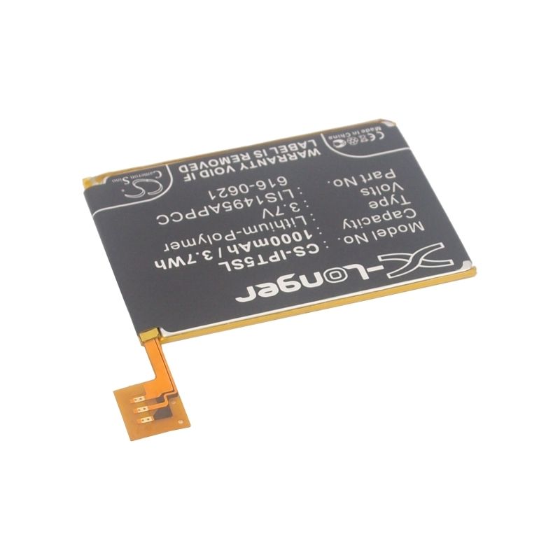 Li-polymer Battery Fits Apple, Ipod Touch 5, Ipod Touch 5th Generation, 3.7v, 1000mah Media Player Cameron Sino Technology Limited