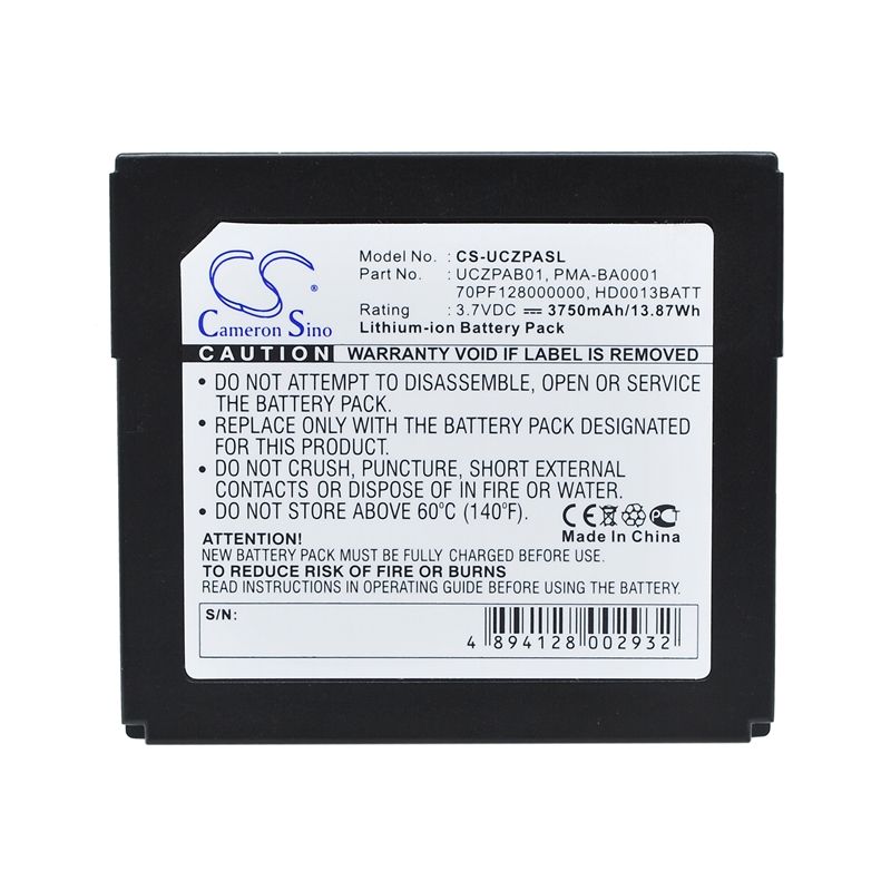 Li-Polymer Battery fits Creative, Zen Protable Media Center, Creative 3.7V, 3750mAh Media Player Cameron Sino Technology Limited