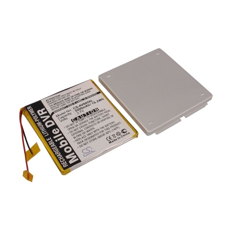 Li-polymer Battery Fits Archos, Av605 120gb, Av605 Wifi 120gb, 3.7v, 5200mah Media Player Cameron Sino Technology Limited